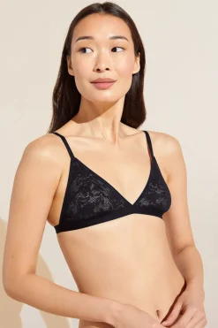 Soft Stretch Recycled Lace Triangle Bralette-Eberjey Best