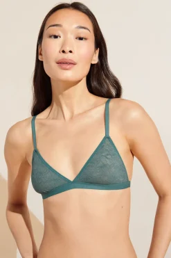 Soft Stretch Recycled Lace Triangle Bralette-Eberjey Discount
