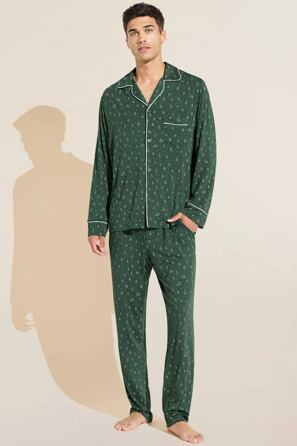 William Tencel Modal Printed Pj Set-Eberjey Cheap